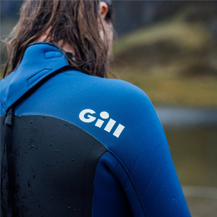 2024 Gill Pursuit 4/3mm GBS Back Zip Wetsuit 5029 - Azul Atlntico / Azul Escuro